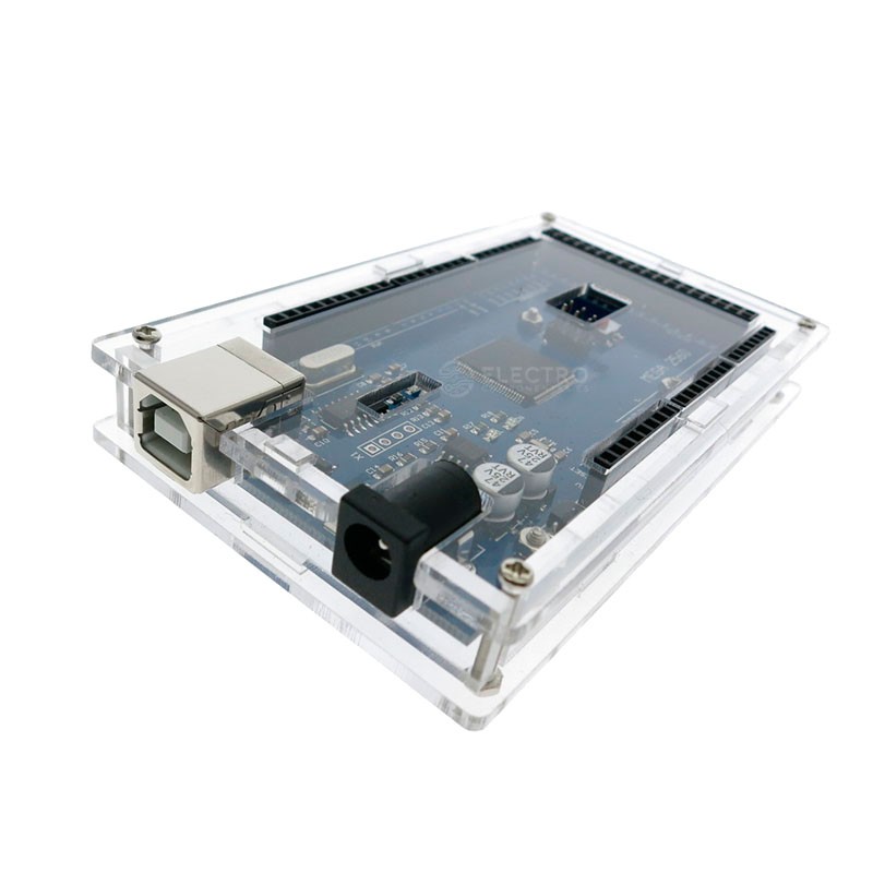 Caja acrilica Arduino MEGA 2560 Box protectora Transparente