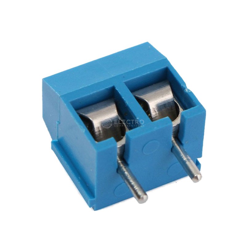 Terminal Borna Clema 3 Pines AZUL 5mm 300v 16A Enlazable 3p