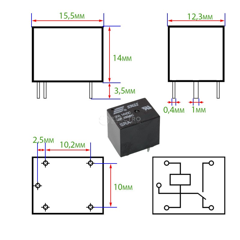 10 Stück SRA-24VDC-CL Relais 24V – NEU – Für Steuerungen & Elektronikprojekte