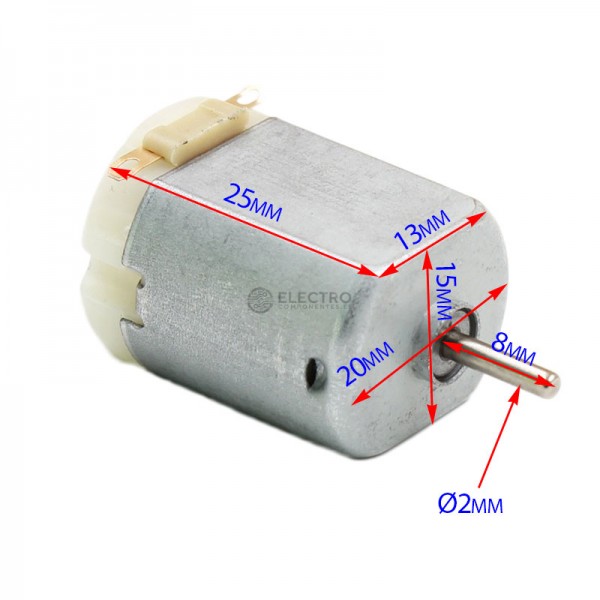 Motor Dc Con Cables 3v A 6v Caja Reductora