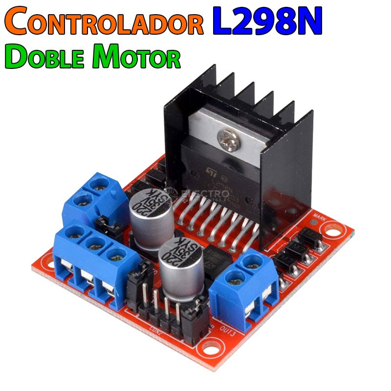 L298N Módulo de unidad de motor paso a paso Arduino Tablero de Control de Puente Dual H Nuevo 