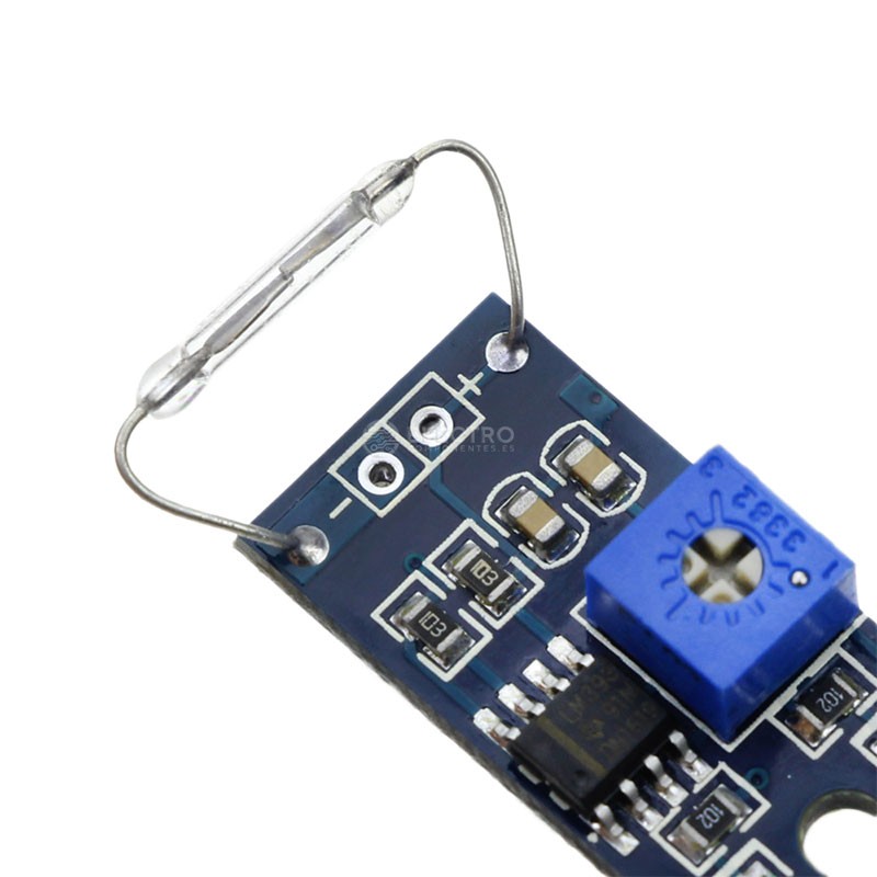 Modulo Reed Switch Modulo magnetico REED switch SPST NO abierto cristal 14x2mm