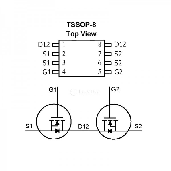 thumbnail image 2 of 50pcs FS8205A 8205A IC – TSSOP-8 Package, Original New Reel 2 of 6