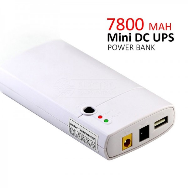 Mini UPS 7800mah 12v 2A 5v 1A GM312 Power Bank Router Arduino CCTV Modem Bateria
